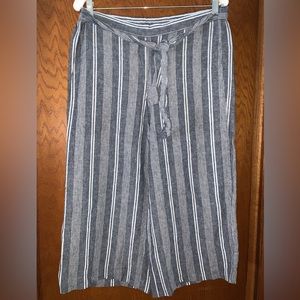 Calvin Klein Striped Comfy Crop Pants sz 14‎ Women’s